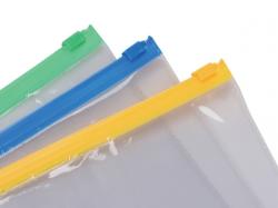 CENTRUM Pungi plastic ziplock, 240 x 180 mm, transparent, diverse culori, Centrum 80023 (80023)