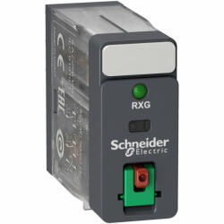 Schneider Electric Schneider RXG22P7 Zelio RXG Interfész relé, 2CO, 5A, 230VAC, tesztgomb, LED (RXG22P7)