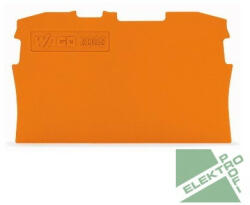 WAGO 2002-1292 Vég- és válaszlap, 0, 8mm vastag, narancssárga (2002-1292)