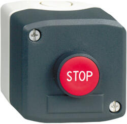 Schneider Electric Schneider XALD114 Harmony XALD tokozott nyomógomb, 1NC, 1 piros nyomógomb, "Stop" felirat (XALD114)