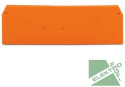 WAGO 281-335 Vég- és válaszlap, 2.5 mm vastag, narancssárga (281-335)