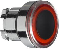 Schneider Electric Schneider ZB4BW943 Harmony fém világító nyomógomb fej, Ø22, visszatérő, pirosan világító perem (ZB4BW943)