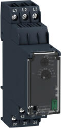 Schneider Electric Schneider RM22TU21 Zelio Control háromfázisú fázis- és feszültségfigyelő relé, 2CO, 8A, 200…240VAC (RM22TU21)