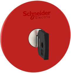 Schneider Electric Schneider ZB4BS964 Harmony fém vészleállító nyomógomb fej, Ø22, Ø60 , 455 kulccsal kioldó, piros (ZB4BS964)