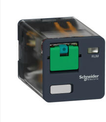 Schneider Electric Schneider RUMC21BD Zelio RUM univerzális relé, hengeres, 2CO, 10A, 24VDC, tesztgomb (RUMC21BD)
