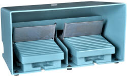 Schneider Electric Schneider XPEM5100D Harmony XPE lábkapcsoló, két pedálos, 1 fokozatú, 2x 1NO+1NC, védőtetővel, fém, kék (XPEM5100D)