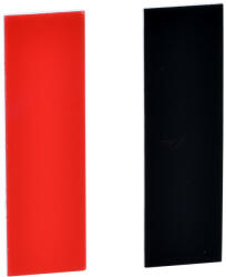 Schneider Electric Schneider ZBY0101 Harmony felirati címke, 8x27 mm, 30x40 mm címketartóhoz, jelöletlen, fekete/piros (ZBY0101)