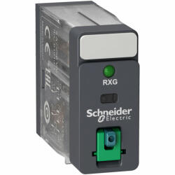 Schneider Electric Schneider RXG22BD Zelio RXG Interfész relé, 2CO, 5A, 24VDC, tesztgomb, LED (RXG22BD)