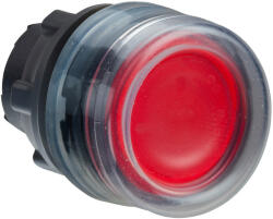 Schneider Electric Schneider ZB5AW543 Harmony műanyag világító nyomógomb fej, Ø22, védősapkás, beépített LED-hez, piros (ZB5AW543)