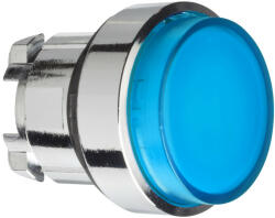 Schneider Electric Schneider ZB4BH63 Harmony fém világító nyomógomb fej, Ø22, nyomó-nyomó, kiemelkedő, kék (ZB4BH63)