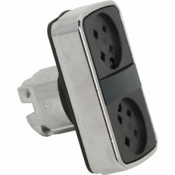 Schneider Electric Schneider ZB4BA79 Harmony fém kettősfejű nyomógomb fej, Ø22, visszatérő, tető nélkül (ZB4BA79)