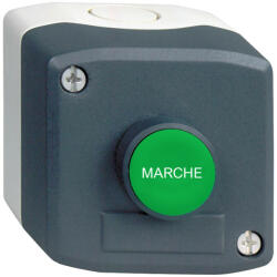Schneider Electric Schneider XALD104 Harmony XALD tokozott nyomógomb, 1NO zöld nyomógomb, "Marche" felirat (XALD104)