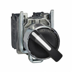 Schneider Electric Schneider XB4BD33EX Harmony ATEX D komplett háromállású kapcsoló, Ø22, fém, fekete, 2NO (XB4BD33EX)
