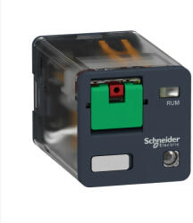Schneider Electric Schneider RUMC32B7 Zelio RUM univerzális relé, hengeres, 3CO, 10A, 24VAC, tesztgomb, LED (RUMC32B7)