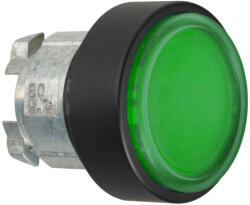 Schneider Electric Schneider ZB4BP3837 Harmony fém nyomógomb fej, Ø22, visszatérő, védőmembrán, betehető címke, zöld (ZB4BP3837)