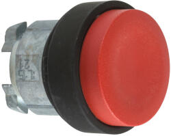 Schneider Electric Schneider ZB4BL47 Harmony fém nyomógomb fej, Ø22, kiemelkedő, piros, visszatérő, fekete perem (ZB4BL47)