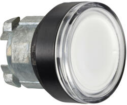 Schneider Electric Schneider ZB4BW3137 Harmony fém világító nyomógomb fej, Ø22, , beépített LED-hez, fehér, fekete perem (ZB4BW3137)