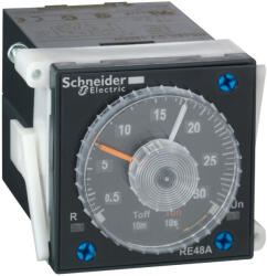 Schneider Electric Schneider RE48ACV12MW Zelio Time 48x48mm panelre szerelhető aszimmetrikus időrelé, 5A, 24-240V, 11 tűs (RE48ACV12MW)