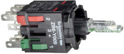 Schneider Electric Schneider ZB6ZB45B Harmony XB6 LED-es világító nyomógomb aljzat, piros, O/C (ZB6ZB45B)