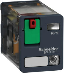 Schneider Electric Schneider RPM22P7 Zelio RPM teljesítményrelé, 2CO, 15A, 230VAC, tesztgomb, LED (RPM22P7)