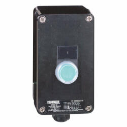 Schneider Electric Schneider XAWG100EX Harmony XAWF ATEX D tokozott nyomógomb, műanyag, 1NC, zöld (XAWG100EX)