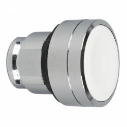 Schneider Electric Schneider ZB4BP183 Harmony fém nyomógomb fej, Ø22, visszatérő, védőmembrán, betehető címke, fehér (ZB4BP183)