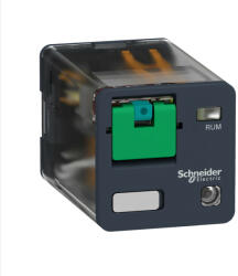 Schneider Electric Schneider RUMC22BD Zelio RUM univerzális relé, hengeres, 2CO, 10A, 24VDC, tesztgomb, LED # (RUMC22BD)