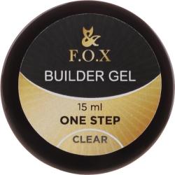 F. O. X Gel de modelare pentru unghii - F. O. X Builder Gel Clear One Step 15 ml