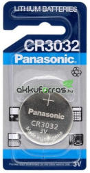 Panasonic CR3032 3V Lithium gombelem (Panasonic-CR3032)