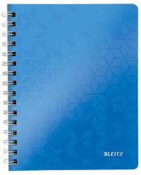 Leitz Caiet de birou LEITZ WOW, PP, A5, 80 coli, cu spira, dictando, albastru (L-46390036)