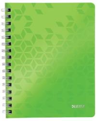 Leitz Caiet de birou LEITZ WOW, PP, A5, 80 coli, cu spira, matematica, verde (L-46410054)