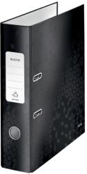 Leitz Biblioraft Leitz 180° WOW, carton laminat, partial reciclat, FSC, A4, 80 mm, negru (L-10050095)