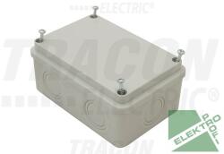 TRACON MED8125 Elektronikai doboz, világos szürke, teli fedéllel 80x120x50 IP54 (MED8125)