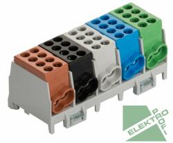 POLLMANN Elektrotech Pollmann 2080513 HLAK 25-5/10/25 BSG-S Elosztóblokk 5P sínre b, f, sz, k, z 10x25mm2/ 10x25mm2 (2080513)