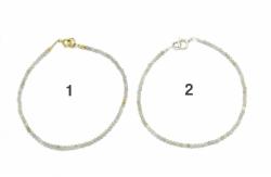  Bratara Piatra Lunii Gri Diametru 56 mm - Margele Rotunde Fatetate - 2x2 mm - Accesorii GF