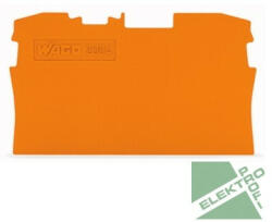 WAGO 2004-1292 Vég- és válaszlap sorkapocshoz, 1 mm vastag, narancssárga (2004-1292)