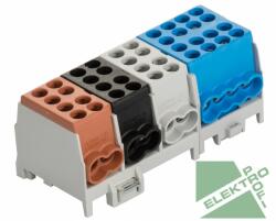 POLLMANN Elektrotech Pollmann 2080434 HLAK 25-4/12 BSG-S Elosztóblokk 4P sínre b, f, sz, k 8x25mm2/ 12x16mm2 (2080434)