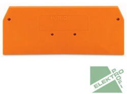 WAGO 281-326 Vég- és válaszlap, 2.5 mm vastag, narancssárga (281-326)