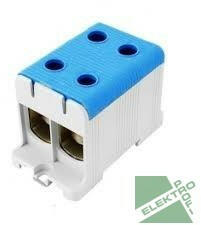 POLLMANN Elektrotech Pollmann 2090211 UK 150/2 N Elosztóblokk 35-150 mm2 kék csatlakozási pont: 4 (2090211)