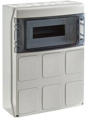 Ide Electric S. L IDE 65TC12TR PCSN12PT/RR Kiselosztó STAR 1/12 3+3 falon kívüli műanyag IP65 PE+N átlátszó Ajtó (PCSN12PT/RR)