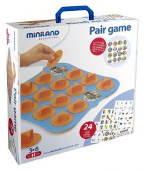Miniland Joc de memorie 12 activitati Pair Game - First Learnings Set, 3-6 ani, Miniland 31920 (ML31920)
