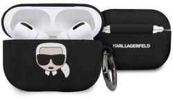 Karl Lagerfeld Husa Airpods Pro Karl Lagerfeld Silicon Ikonik Negru (KLACAPSILGLBK)