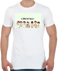 printfashion Bangtan Boys - Férfi póló - Fehér (3086358)