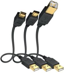 in-akustik 01070033 Premium 3m High Speed USB A - USB A Micro kábel (01070033) - bestbyte