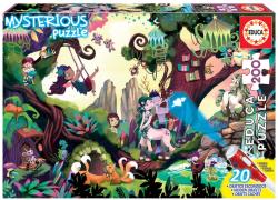 Educa Puzzle-ghicitoare Educa din 200 de piese - Pădure magică, cu lumină UV (EDU18612) Puzzle