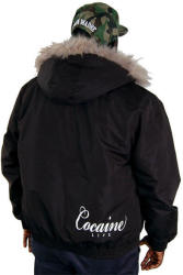 Cocaine Life Téli dzeki Cocaine Life Flag Winter Jacket Black