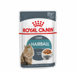 Royal Canin HAIRBALL CARE - szószos nedves táp felnőtt macskák részére a szőrlabdák könnyebb eltávozásáért (12*85g)
