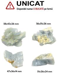  Baritina Albastra Cluster Naturala Bruta - 47-58 x 26-51 x 14-26 mm - ( XXL )