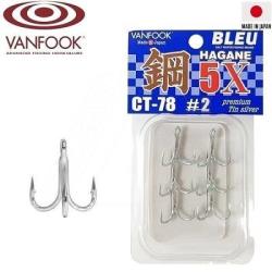 Vanfook Ancore Vanfook CT-78 Hagane 5X Silver, Nr. 2/0, 6 buc. /plic (vfk-36541)