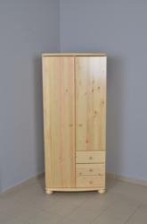 Etsberger Claudia 2 ajtós 3 fiókos szekrény jobbos